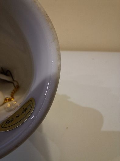 SALE!  China Bell with Encrusted Flowers, Made in Japan