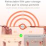 USB C Cable Fast Charging[1M 3A], Retractable QC 3.0 Sync Charger Cord with 3 Type C Connectors, for iPhone 15 Pro Max, Samsung Galaxy S23 S20 S10 Note 20, Nexus, Moto, Sony, Xiaomi, LG Image 2