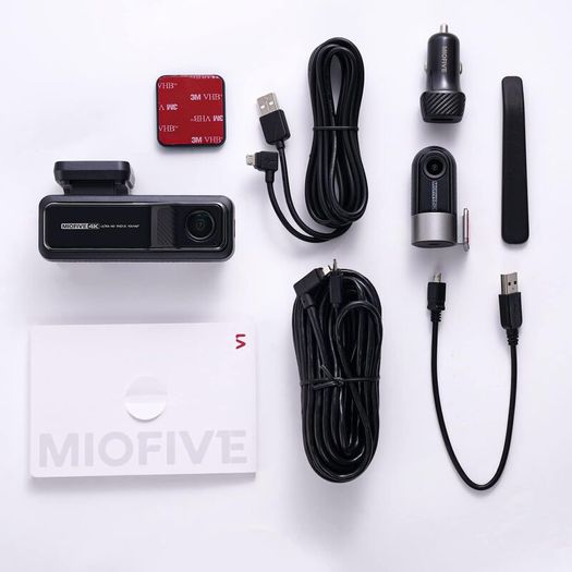 Miofive Dash Cam Front and Rear, 4K+2K Dual Dash Camera for Cars with 5G Wifi, GPS, 3840 UHD Recorder, Built-In 128G eMMC Storage, Night Vision, Motion Detection, G Sensor Powered by Super Capacitor