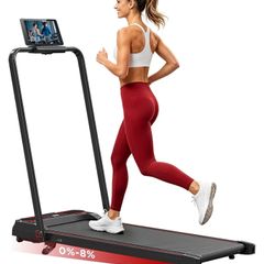 3 In 1 Under Desk Walking Pad for Home and Office, 3 Adjustable Incline,1-12 KM/H, Portable Treadmill with LED Display, Remote Control