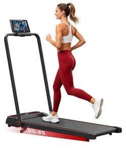 3 In 1 Under Desk Walking Pad for Home and Office, 3 Adjustable Incline,1-12 KM/H, Portable Treadmill with LED Display, Remote Control