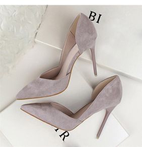 grey high heels or blue suede looking size fits uk 2 and half