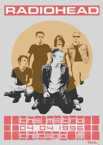 Radiohead - Chicago 1996 - Rare Mini Print/Poster