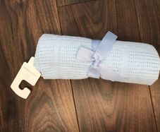 Boy baby cellular blanket