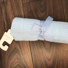 Boy baby cellular blanket