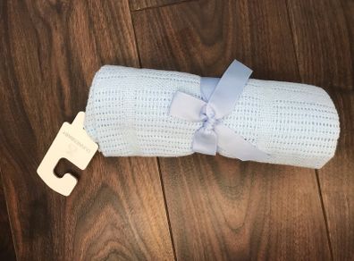 Boy baby cellular blanket