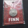 Your Own Lucky Coin " Finn" Personalised Keepsake Token Image 2