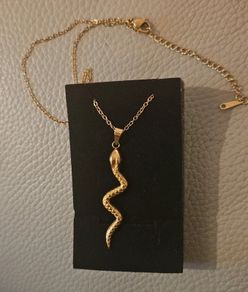 Gold plated tarnish proof necklace.