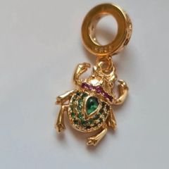 Brand new, jewellery, beetle, unused silver charm pendant, S925 sterling silver, charm