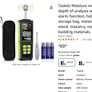 Tadeto TE0022 Moisture Meter 20-40 mm Analysis Depth with Colour LCD Alarm Function Hold Function with Storage Bag Image 9