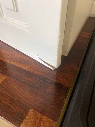 kitchen with walnut worktop