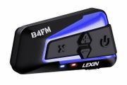 LEXIN B4FM PRO Motorcycle Motorbike rider Bluetooth V5.0 Intercom Helmet Headset for 10 Bikers Talking at one time with Music Sharing