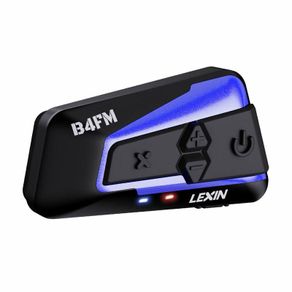 LEXIN B4FM PRO Motorcycle Motorbike rider Bluetooth V5.0 Intercom Helmet Headset for 10 Bikers Talking at one time with Music Sharing