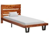 Bed Frame with Live Edge Solid Acacia Wood 90 cm