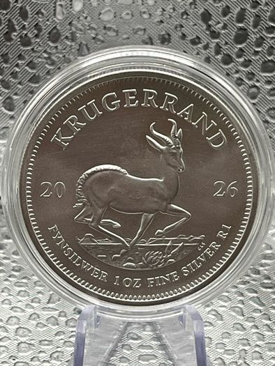 1oz Fine 999 Silver Bullion Krugerrand 2026 Coin.