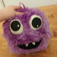 purple hairy ball