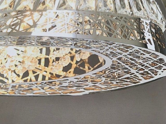 Chrome Piazza Easy Fit Ceiling Light