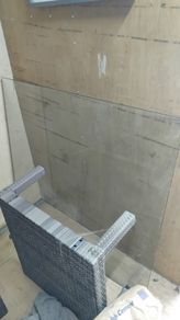 Glass Panels and Two Poles