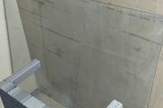 Glass Panels and Two Poles