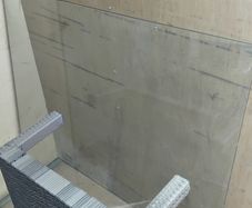 Glass Panels and Two Poles