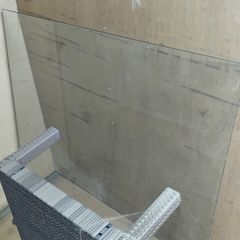 Glass Panels and Two Poles