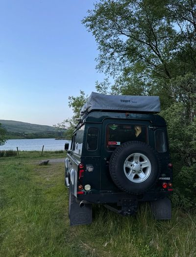 Thule Roof Tent with annex and roof bars for Defender