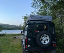 Thule Roof Tent with annex and roof bars for Defender