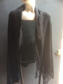 ZARA black knit wrap