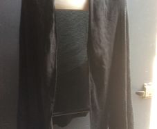ZARA black knit wrap