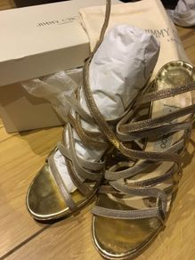 Jimmy Choo Stunning Gold sandals