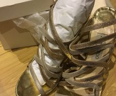 Jimmy Choo Stunning Gold sandals