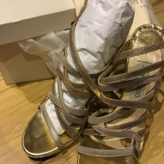 Jimmy Choo Stunning Gold sandals