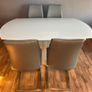 Extendable Dining Table, 4 Chairs & Bench-Delivery Available Image 3