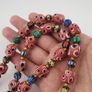 Antique Venetian Style Thousand Eyes & Chevron Glass Beads Necklace Image 7