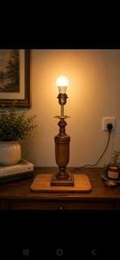 wooden table lamp