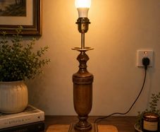 wooden table lamp