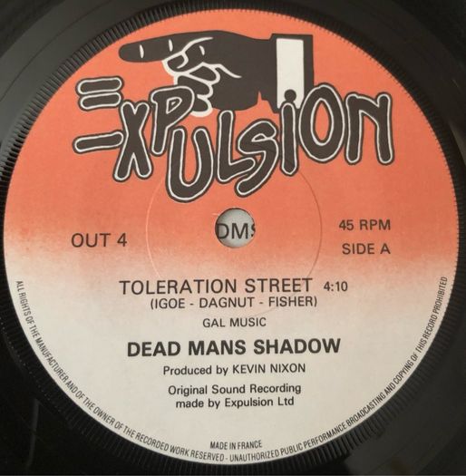Dead Man's Shadow - Toleration Street (1983) 7"