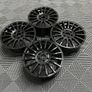 18" Multi Spoke Alloy wheels Ford Transit Custom Van Vw Transporter T7 74.5 6x120 Gloss Black Image 7