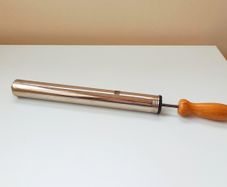 Vintage Indian Iron Hindu Holy water Pichkari syringe hand water pump  made by Gloria