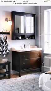 Hemnes bathroom sink unit, sink & taps
