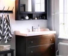 Hemnes bathroom sink unit, sink & taps
