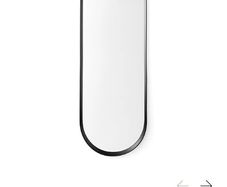 Audo black oval mirror
