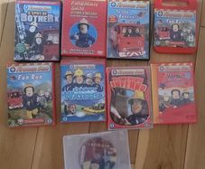 Free Fireman Sam DVDs x9