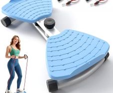 Ab Machine, Waist Twister Exercise Machine & Abdominal Twister Board 380LBS Capacity, 20dB Ultra-Quiet, Non-Slip Home Gym Equipment for Core & Stomach Workout