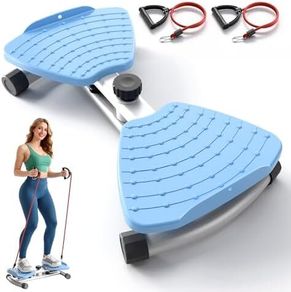 Ab Machine, Waist Twister Exercise Machine & Abdominal Twister Board 380LBS Capacity, 20dB Ultra-Quiet, Non-Slip Home Gym Equipment for Core & Stomach Workout
