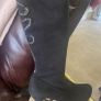 Black suede boots Image 3