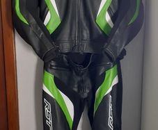 RST TracTech Evo 4 Two Piece Leather Suit Kawasaki Ninja Green (not Alpinestars Furygan Dainese)