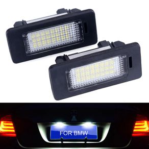2PCS LED For BMW E39 E60 License plate Light 6000k White No Error Led Number License Plate Light For BMW E90 E91 E92 E61 E60 E70 E71
