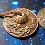 Tibetan Tingsha Bells Cymbals Dragons 5.5cm Leather Cord Use For Prosperity & Meditation Image 2