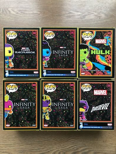 Funko Marvel Blacklight Pops! (Various Prices)